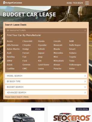 budgetcarlease.com tablet náhled obrázku