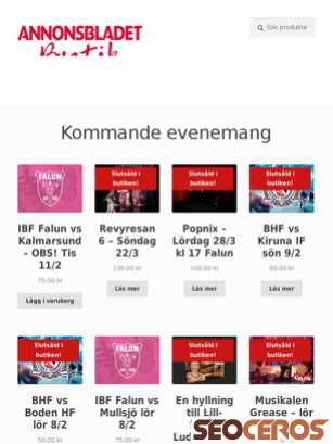 butik.annonsbladet.com tablet Vorschau