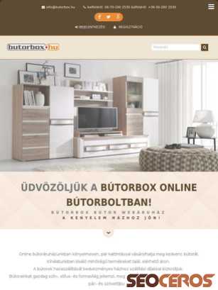 butorbox.hu tablet Vista previa