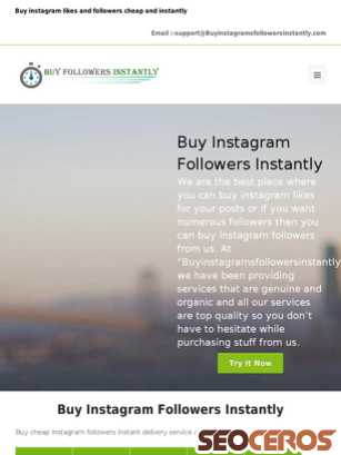 buyinstagramsfollowersinstantly.com tablet preview