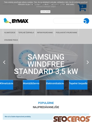 bymax.sk tablet Vista previa
