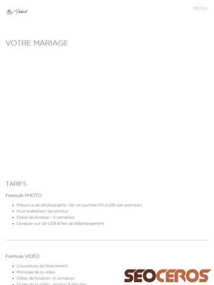 bythibaud.fr/votre-mariage tablet prikaz slike