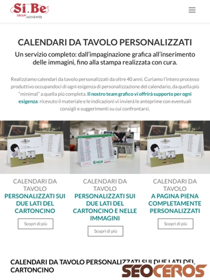 calendaritavolopersonalizzati.it tablet prikaz slike