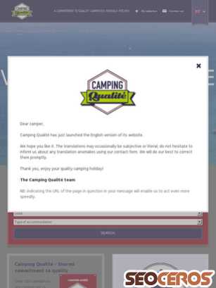 campingqualite.com tablet vista previa