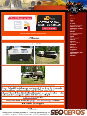 campingwohnwagen-friedel.hpage.com tablet Vorschau