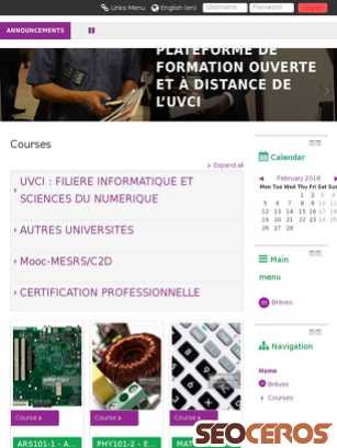 campus.uvci.edu.ci tablet előnézeti kép