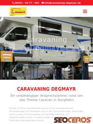 caravaning-degmayr.de tablet náhled obrázku