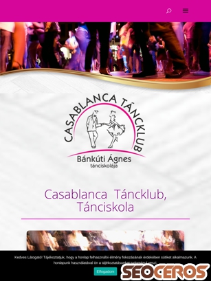 casablanca-tancklub.hu tablet náhľad obrázku