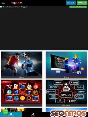 casinosocial.net tablet Vista previa