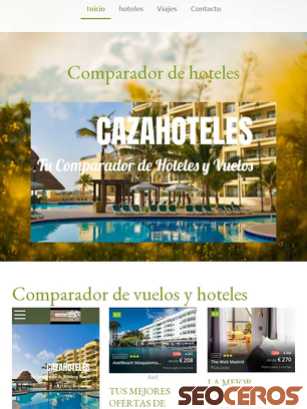 cazahoteles.jimdofree.com tablet preview