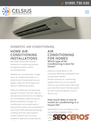 celsiusac.co.uk/domestic-air-conditioning-installation tablet Vista previa