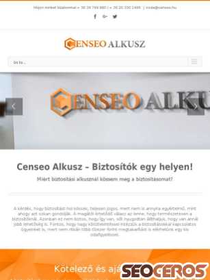 censeo.hu tablet preview