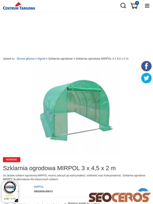 centrumtargowa.pl/product-pol-86543-Szklarnia-ogrodowa-MIRPOL-3-x-4-5-x-2-m.html tablet náhled obrázku