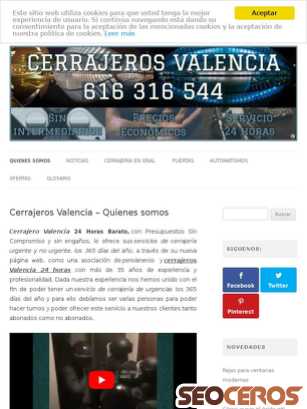 cerrajero-de-valencia.com tablet náhled obrázku