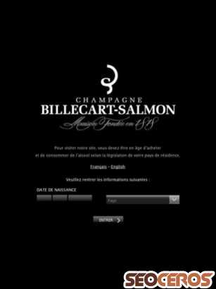 champagne-billecart.fr tablet náhled obrázku
