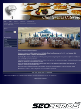 chanterelles.co.uk tablet előnézeti kép