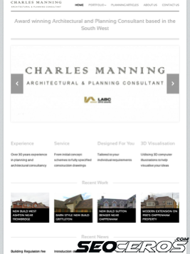 charlesmanning.co.uk tablet preview