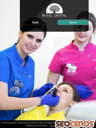 chorzow.royal-dental.pl tablet obraz podglądowy
