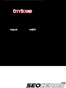 citysound.hu tablet Vista previa