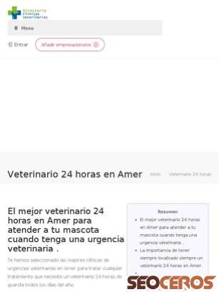clinicasveterinarias.pro/veterinario-24-horas-en-amer tablet vista previa