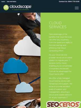 cloudscapeit.co.uk/cloud-service-london tablet previzualizare