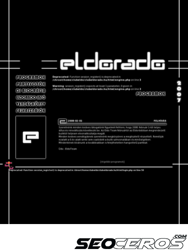 clubeldorado.hu tablet előnézeti kép