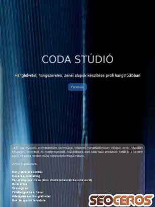 codastudio.hu tablet preview