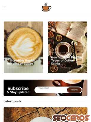 coffeeplusme.com tablet förhandsvisning