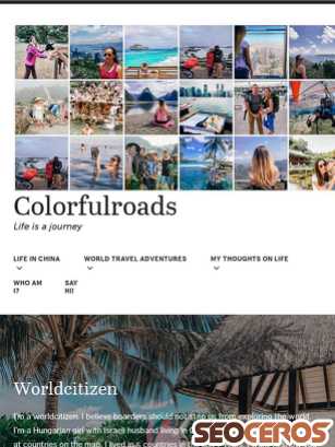 colorfulroads.blog tablet preview