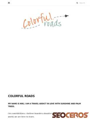 colorfulroads.net tablet Vista previa