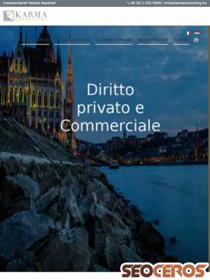commercialistiungheria.com/karma-consulting-commercialisti-ungheria-diritto-privato-e-commerciale tablet anteprima