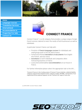 connectfrance.co.uk tablet preview