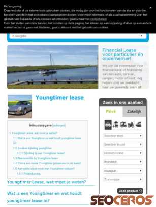 consulease.nl/youngtimer-lease tablet prikaz slike