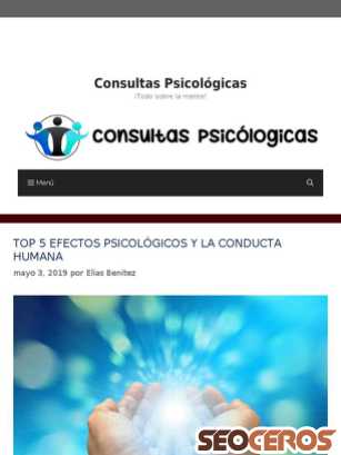 consultaspsicologicas.com tablet náhled obrázku