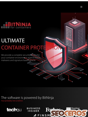 containerprotection.io tablet Vista previa