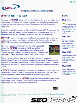 coretex.co.uk tablet előnézeti kép