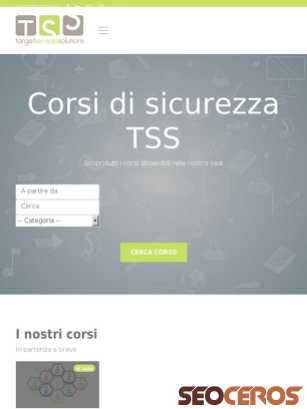 corsisicurezza.targetsolution.it tablet előnézeti kép