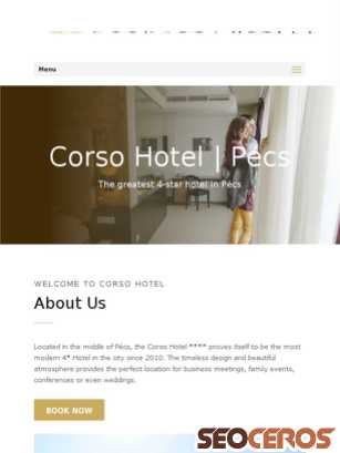 corsohotel.hu tablet preview