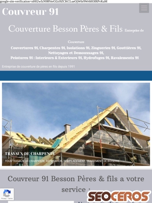 couvreur91besson.fr tablet preview