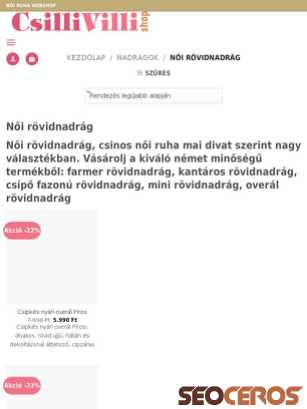 csillivillishop.hu/termekkategoria/nadragok/rovidnadrag-nadragok tablet preview