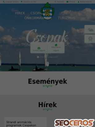 csopak.hu tablet előnézeti kép