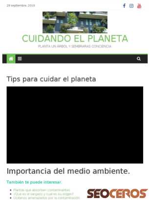 cuidandoelplaneta.org tablet vista previa