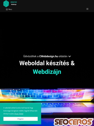 cwebdesign.hu tablet előnézeti kép