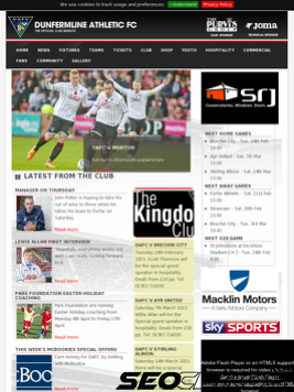 dafc.co.uk tablet preview