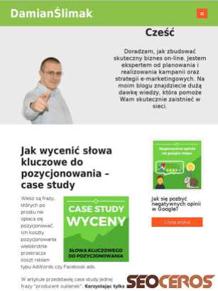 damianslimak.pl tablet previzualizare