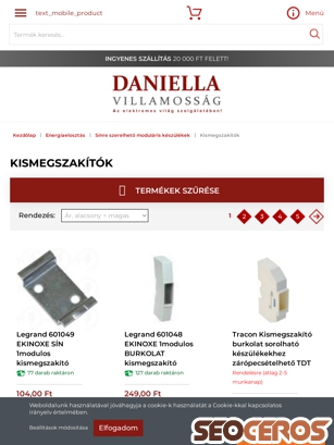 daniella.hu/energiaelosztas-550/sinre-szerelheto-modularis-keszulekek-kis-es-nagykereskedes/kismegszakitok tablet vista previa