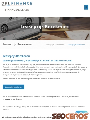 dblfinance.nl/leaseprijs-berekenen tablet 미리보기