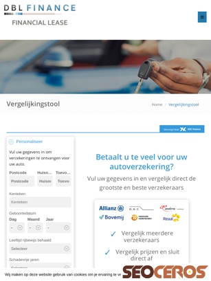 dblfinance.nl/vergelijkingstool tablet náhľad obrázku