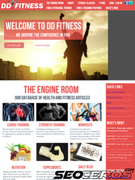 ddfitness.co.uk tablet preview