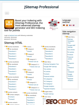 demo.storejextensions.org/jsitemap_professional/en/sitemap-html tablet náhľad obrázku